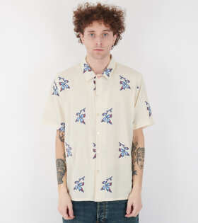 S/S Yukka Fil Coupé Shirt Ecru