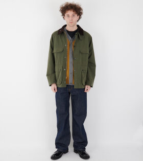 Bedale Peached Casual Jacket Olive