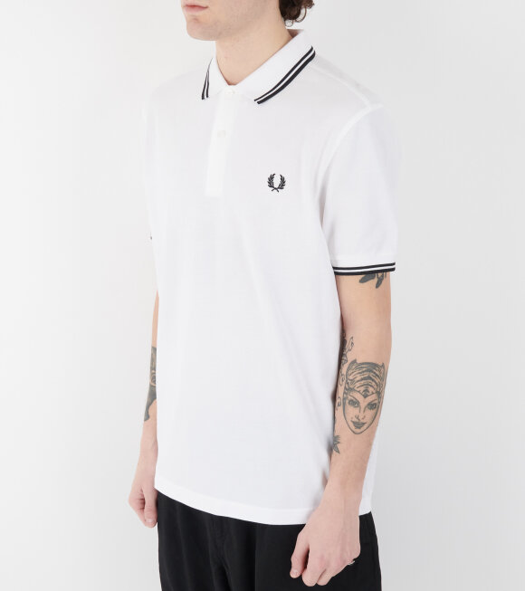 Comme des Garcons Shirt - Fred Perry Polo White