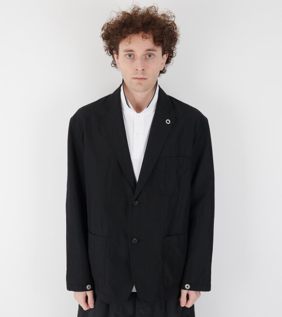 Comme des Garcons Homme - Wool Linen Blazer Black