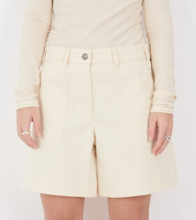 Moncler - Cotton Gabardine Shorts Beige