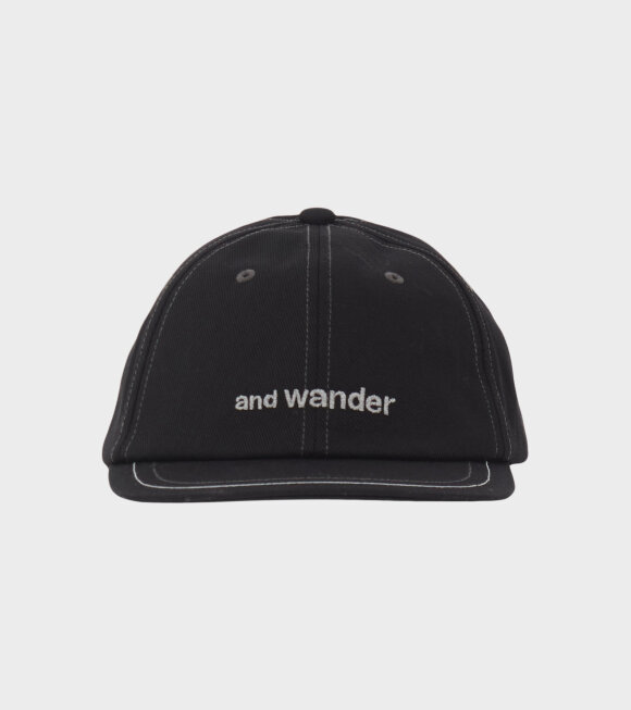 And Wander - Cotton Twill Cap Black