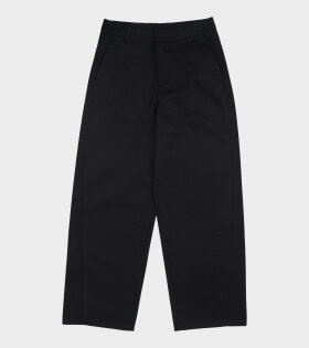 Curved Seam Trousers Black