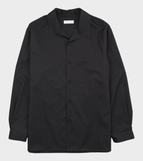 Open Collar Shirt Black