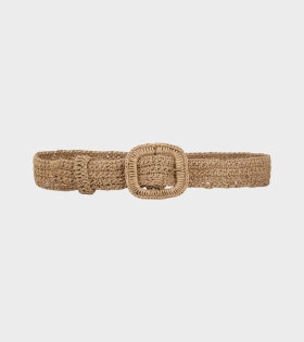 Carla Straw Belt Natural