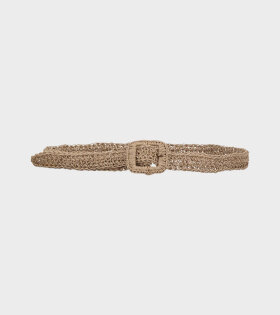 Carlie Straw Belt Natural