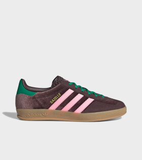 Gazelle Indoor W Dark Brown/Glow Pink/Court Green