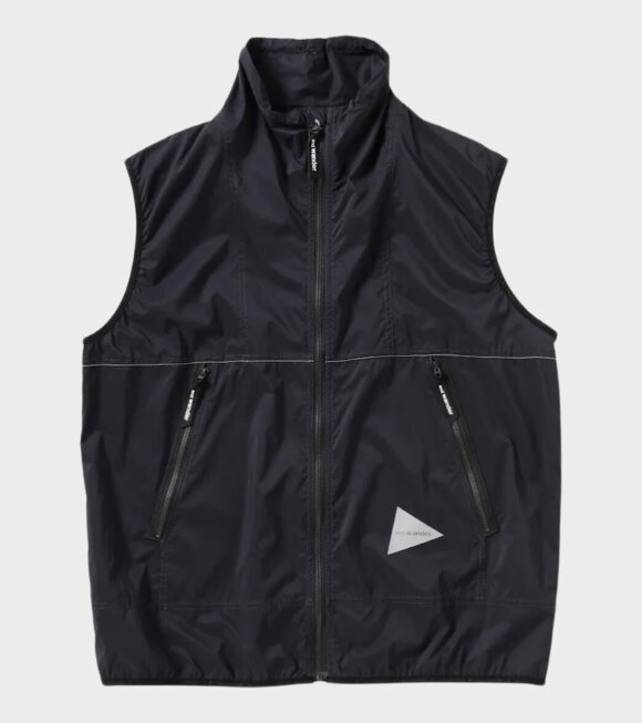 And Wander - Pertex Wind Vest Black