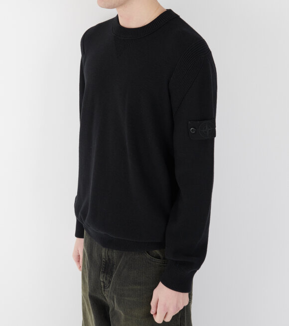 Stone Island - Ghost Cotton Cashmere Knit Black