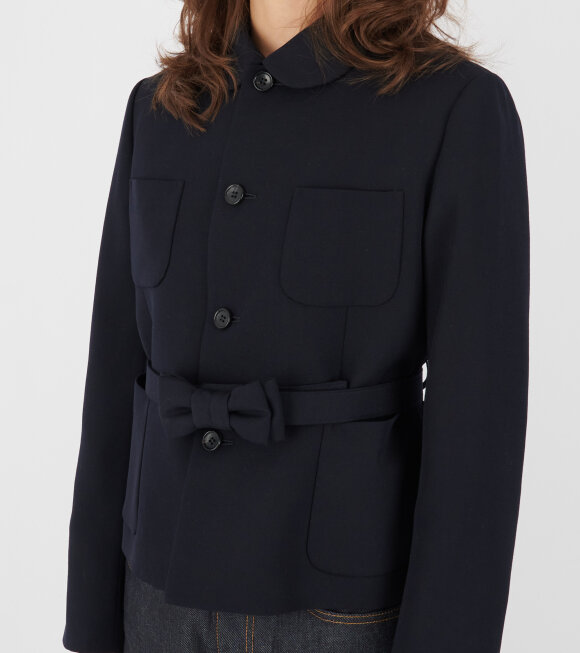 Comme des Garcons Girl - Bow Belt Blazer Navy