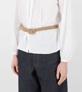 Carlie Straw Belt Natural