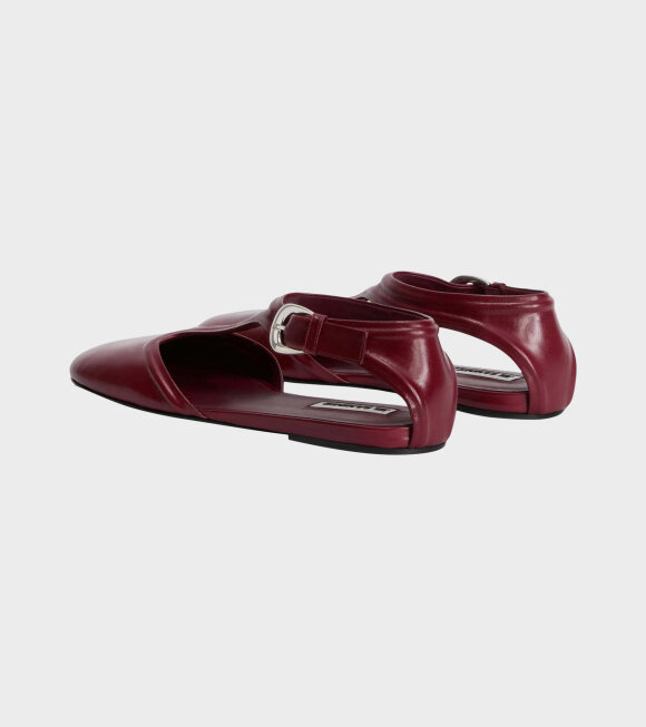 Jil Sander - Mary Jane Flats Cedar Red