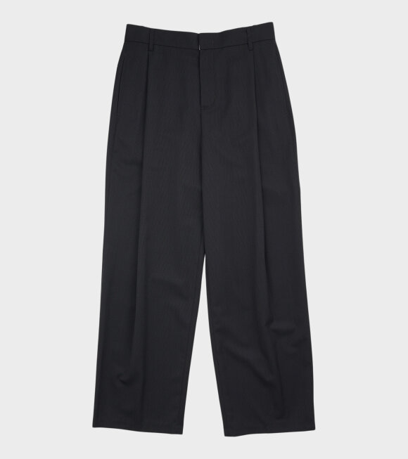 Amomento - Wool Stripe Martine Pants Black