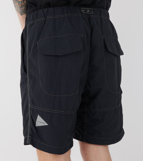 And Wander - Ny Taffeta Hiker Shorts Black