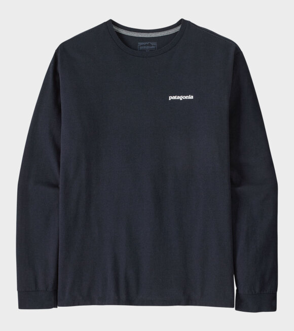 Patagonia - M's L/S P-6 Logo Responsibili-Tee New Navy