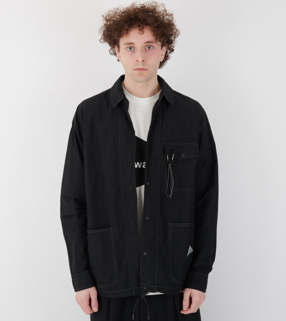 And Wander - Cordura Cotton Ripstop Shirt Jacket Black