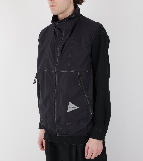 And Wander - Pertex Wind Vest Black