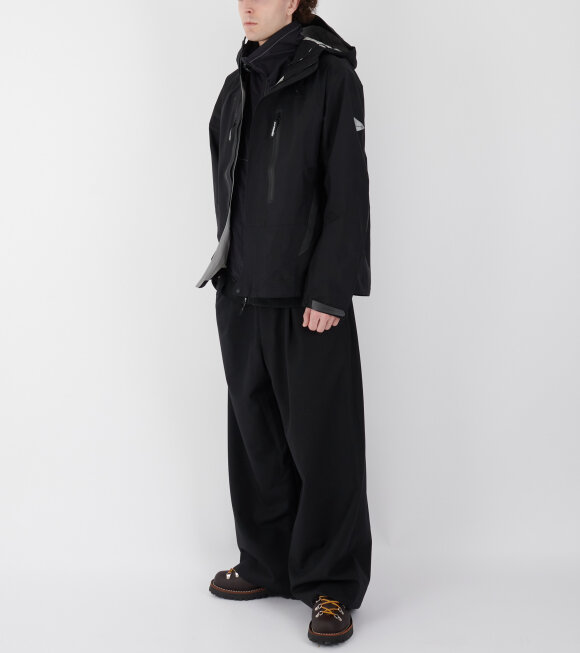 And Wander - Hiker Rain Jacket Black