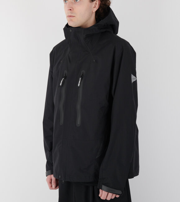 And Wander - Hiker Rain Jacket Black