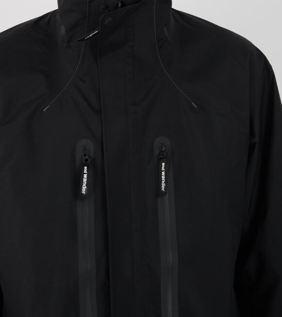 And Wander - Hiker Rain Jacket Black