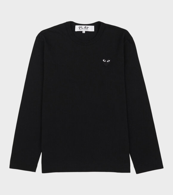 Comme des Garcons PLAY - U Black Heart LS T-shirt Black