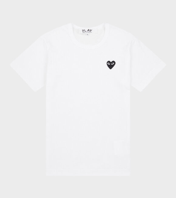 Comme des Garcons PLAY - U Black Heart T-shirt White