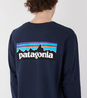 M's L/S P-6 Logo Responsibili-Tee New Navy