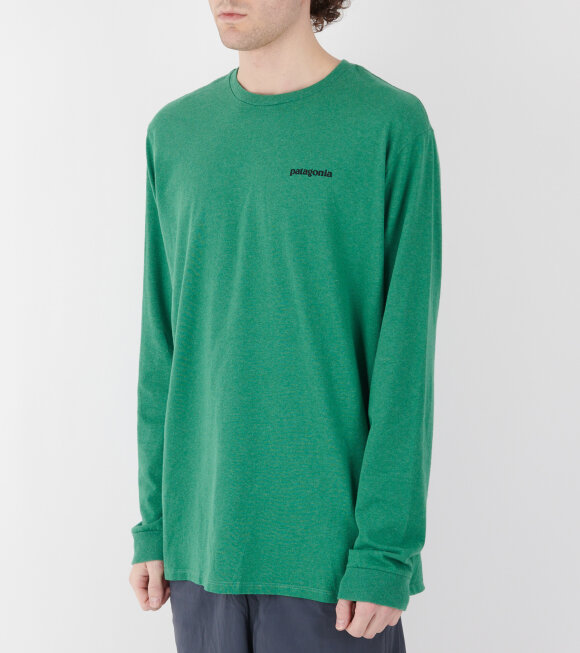 Patagonia - M's L/S P-6 Logo Responsibili-Tee Heartleaf Green