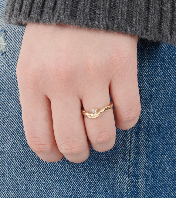 Corali - Curva Diamond Ring Gold