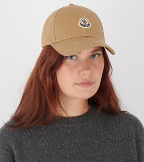 Cotton Baseball Cap Dark Beige