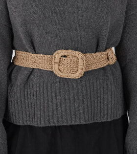 Carla Straw Belt Natural