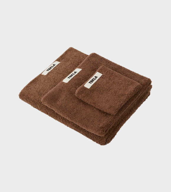 Tekla - Hand Towel 50x90 Kodiak Brown