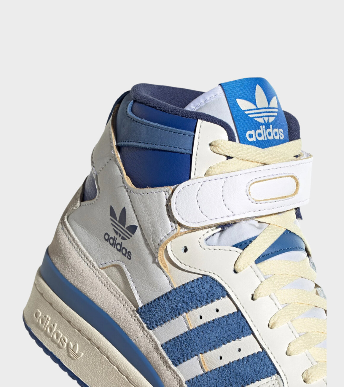 adidas forum 84 high blue thread off white