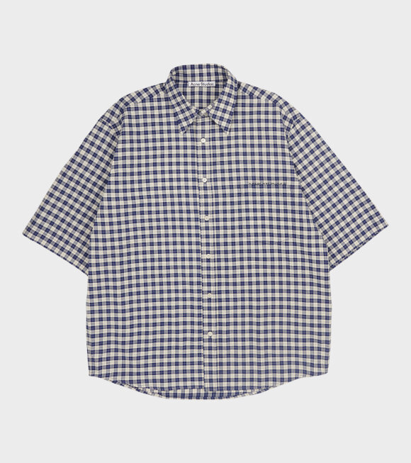 Acne Studios - S/S Checkered Shirt Blue/White