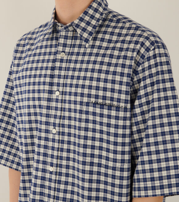 Acne Studios - S/S Checkered Shirt Blue/White