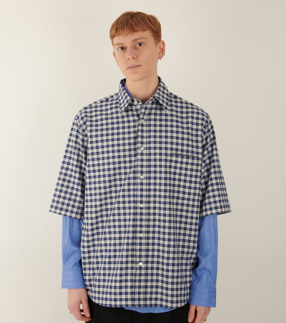 Acne Studios - S/S Checkered Shirt Blue/White