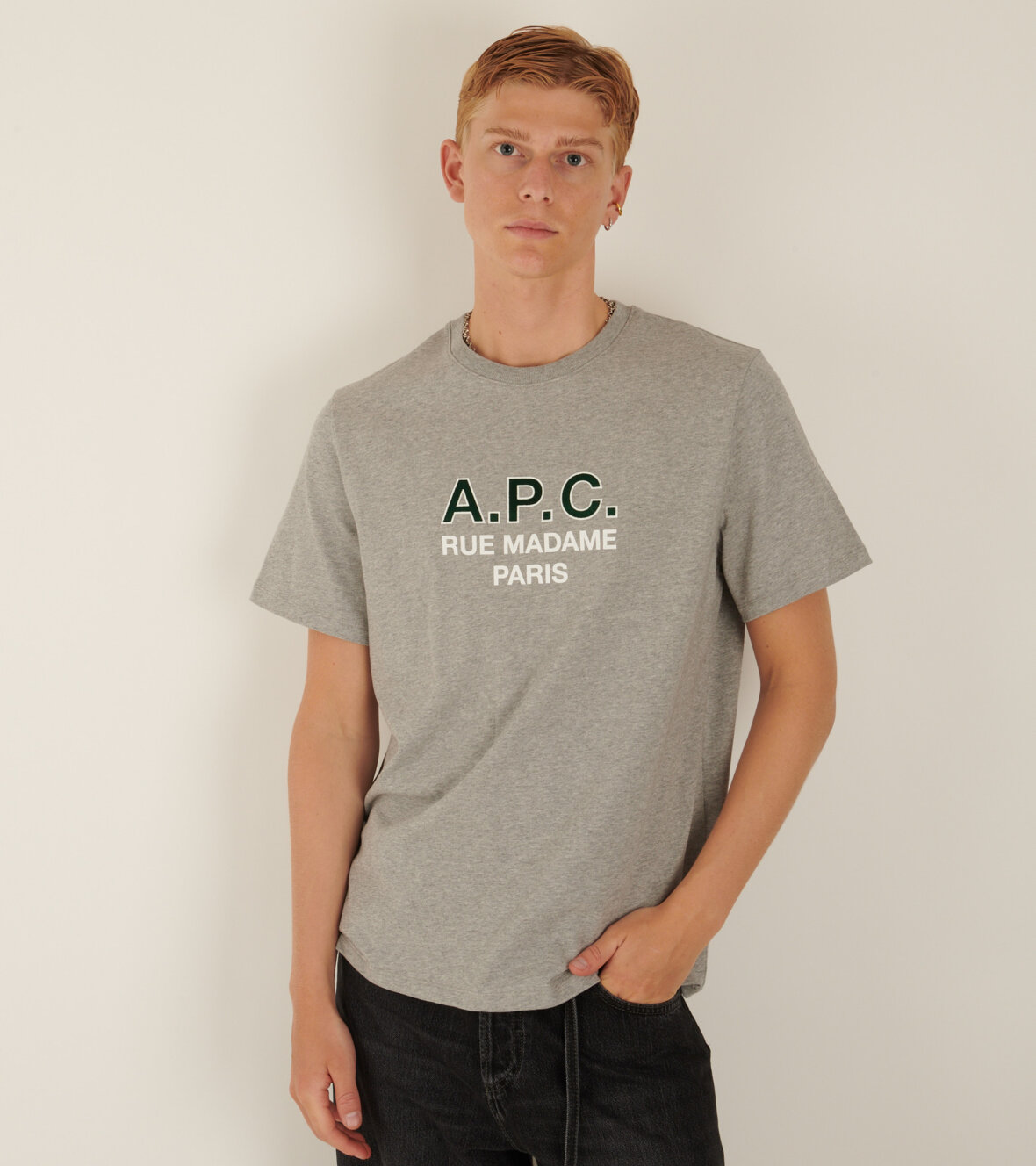 dr. Adams - A.P.C Rue Madame Paris T-shirt Grey