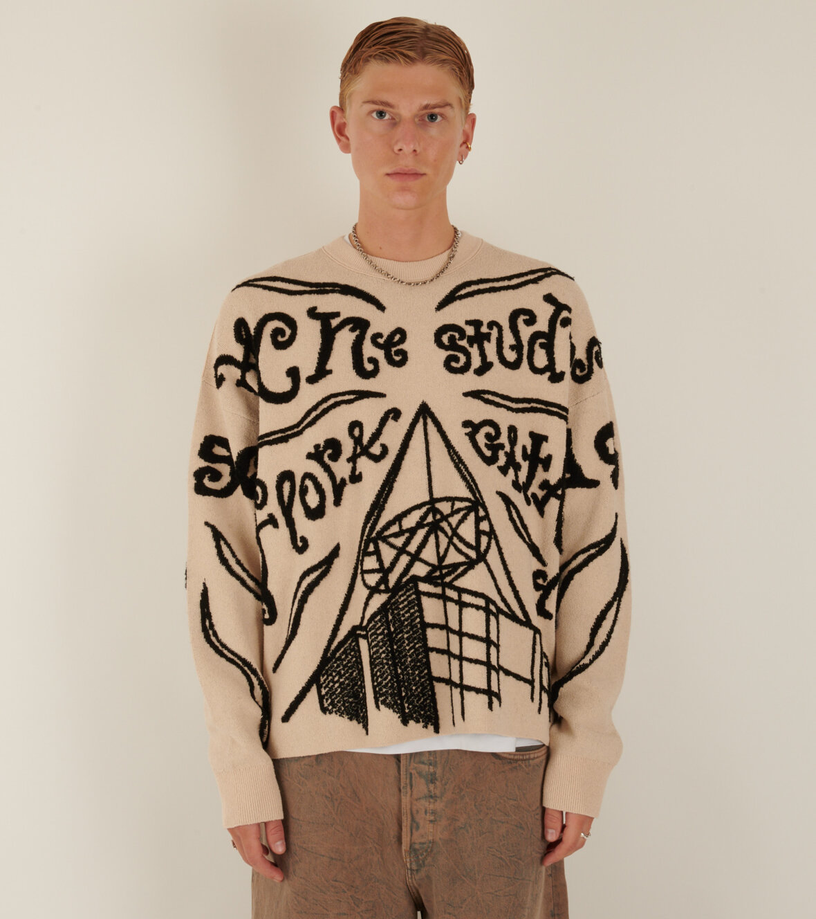 Acne Studios Jacquard Logo Jumper