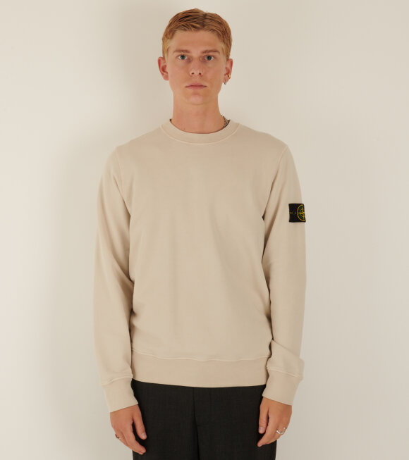 Stone Island - Cotton Sweatshirt Light Beige