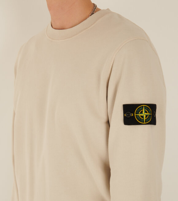 Stone Island - Cotton Sweatshirt Light Beige