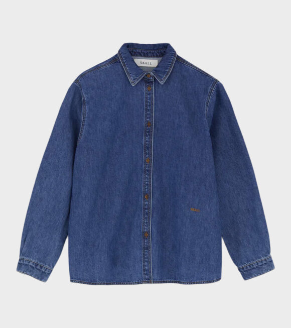 Skall Studio - Millington Shirt Mid Blue Denim