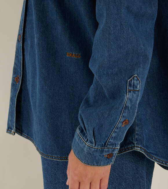 Skall Studio - Millington Shirt Mid Blue Denim