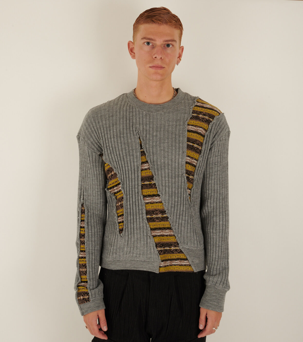 カラーブルーANDERSSON BELL 21AW CREW-NECK SWEATER - ニット/セーター