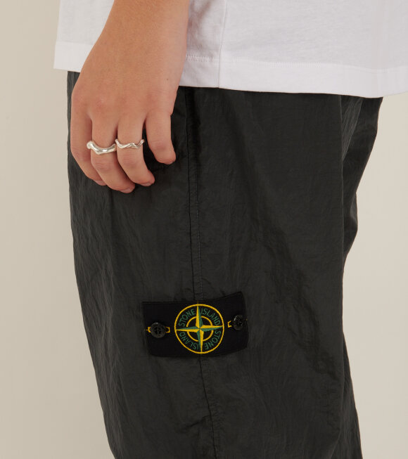 Stone Island - Econyl Metallic Nylon Trousers Dark Grey