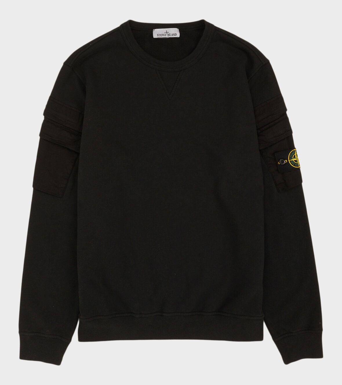 dr. Adams Stone Island Felpa Pocket Sweatshirt Black