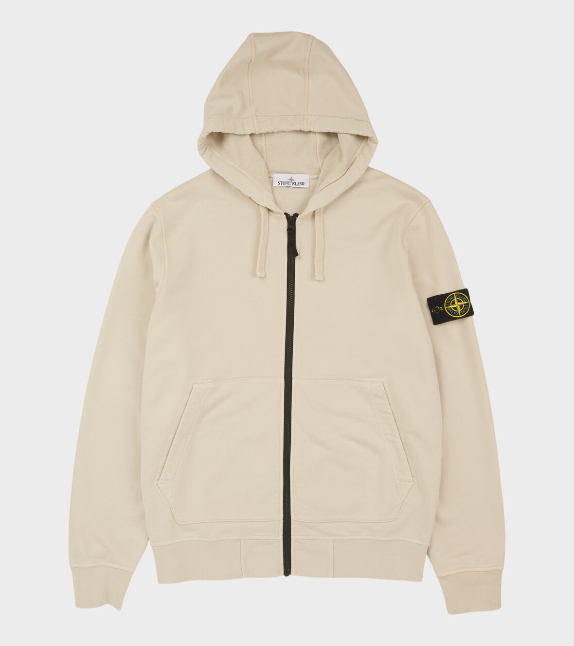 Hoodie zipper hot sale stone island