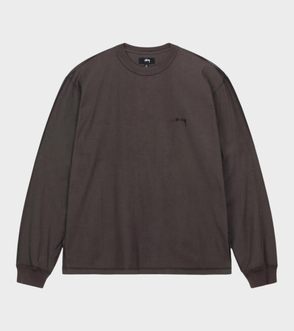 Stüssy - Lazy L/S Tee Faded Black