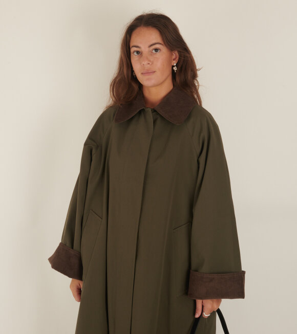 Skall Studio - Gaby Coat Forest Green