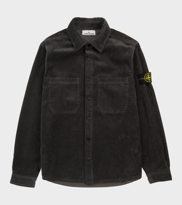 Stone Island - Corduroy Overshirt Dark Grey