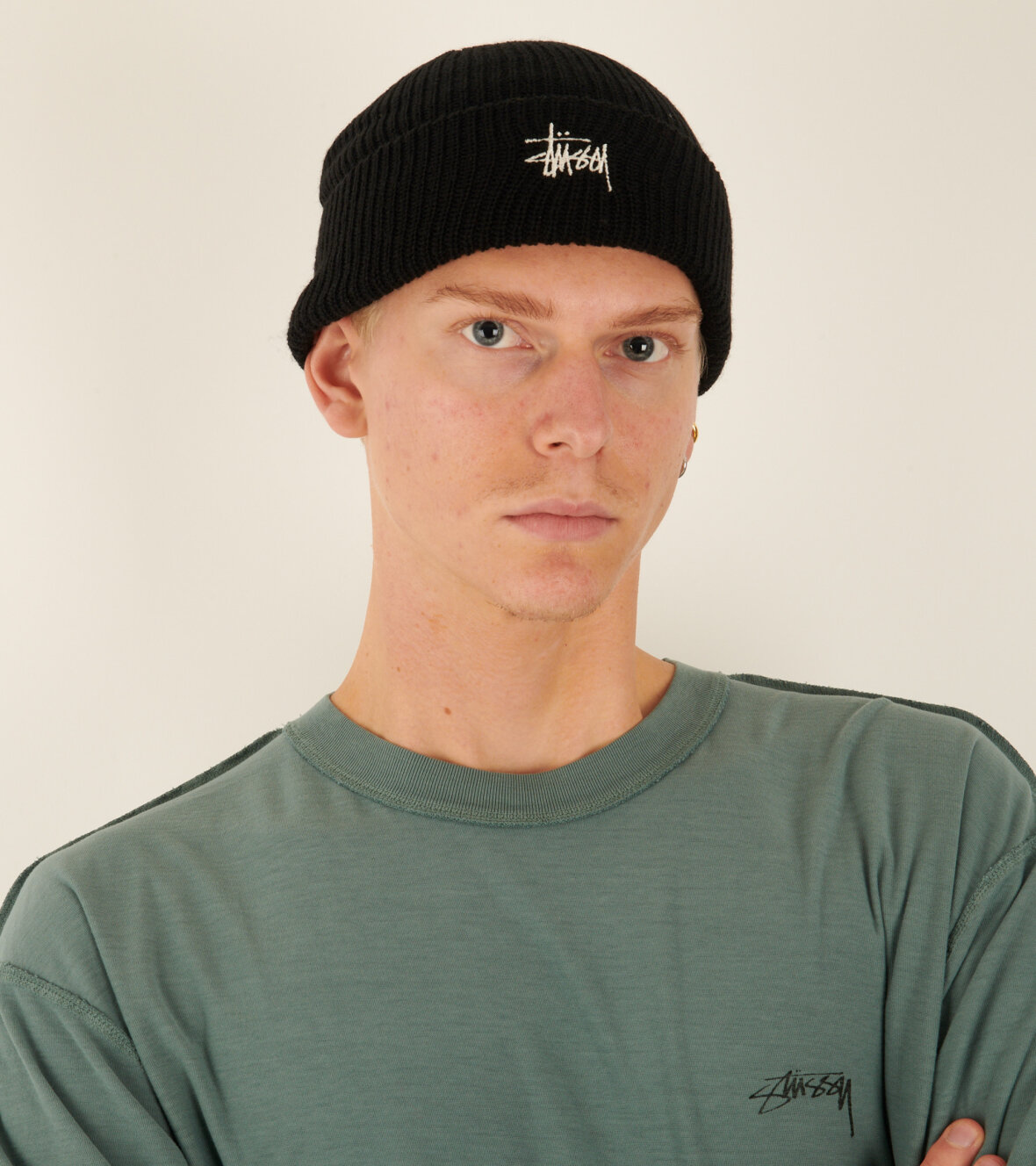 Stussy basic deals cuff beanie black